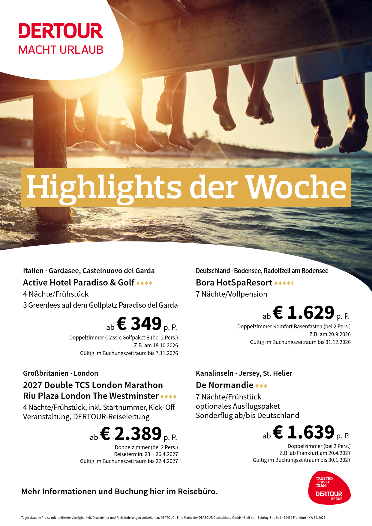 DERTOUR Angebotsflyer